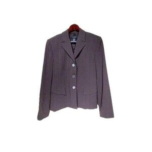 The Limited Blazer Womens Medium Brown Stretch Viscose Blend EUC Academia Mom